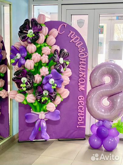 Цветы из воздушных шаров