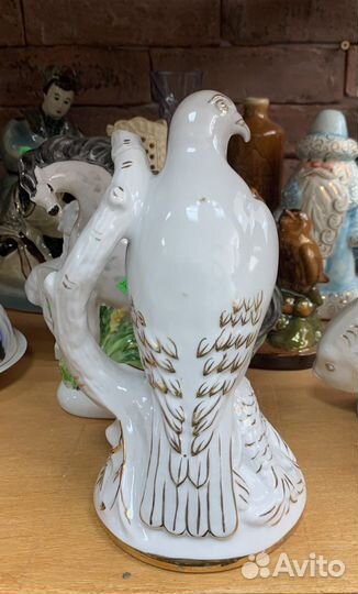 Сокол фарфоровый штоф, завод Хайта