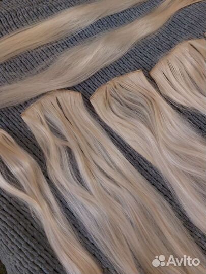 Трессы волосы на заколках 70 см