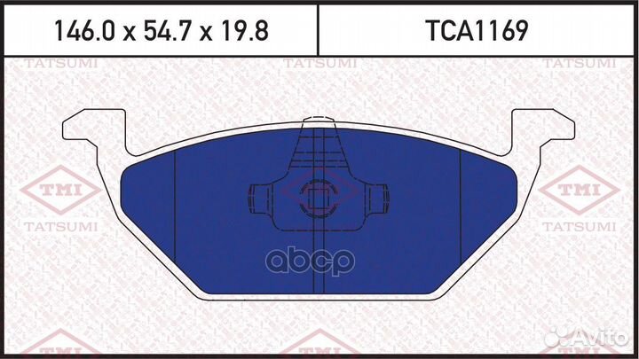 Колодки тормозные дисковые TCA1169 tatsumi