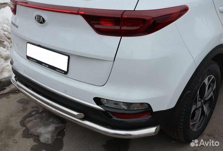 KIA Sportage 2018 (рестайлинг) Защита зад бампера