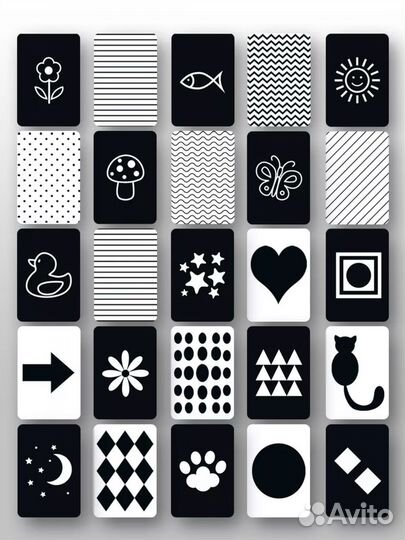 Развивающие карточки домана (гляделки)