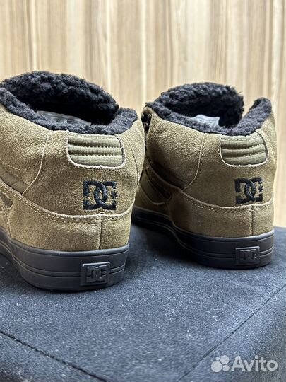 Зимняя обувь dc c мехом мужские