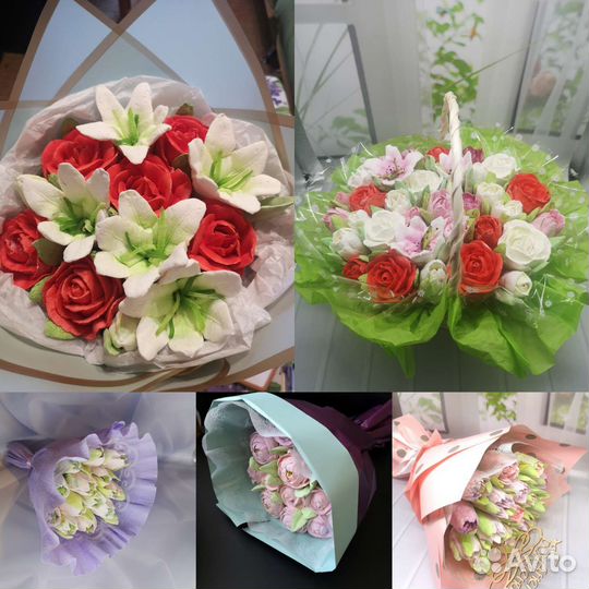 Зефирные букеты и не только