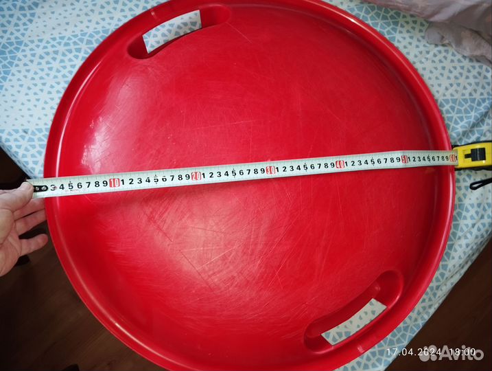 Санки ледянка с ручками 60*60