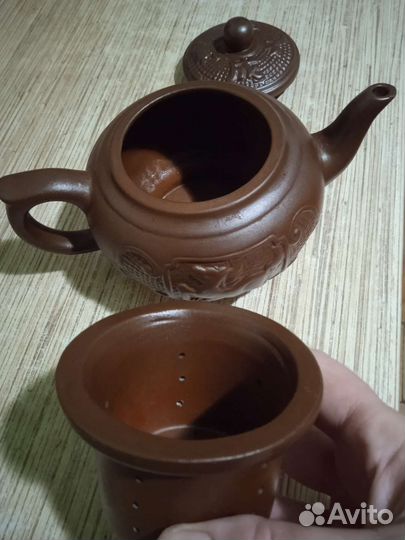 Заварочный чайник и конфетница хрустальная