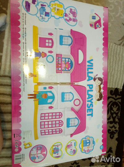 Домик для кукол с мебелью