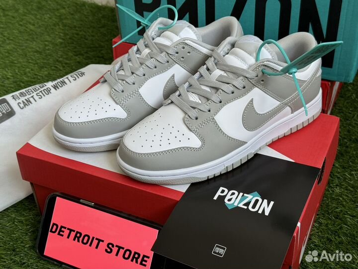 Nike dunk low grey fog оригинал