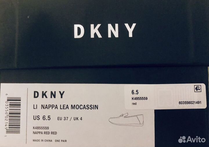 Мокасины dkny, оригинал 6,5