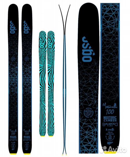 Новые горные лыжи ogso Marinelli 100 178,186см S24