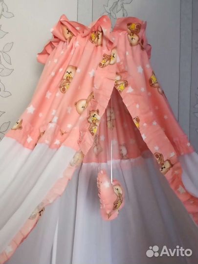 Детская кроватка с маятником, комплект