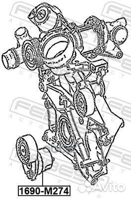 Натяжитель ремня 1690-M274 1690-M274 Febest