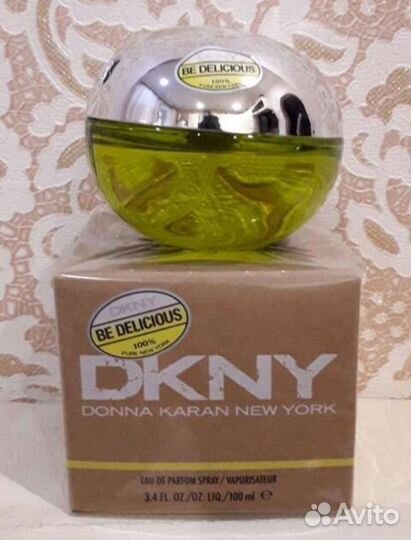 Dkny be delicious (зеленое яблоко) духи женские