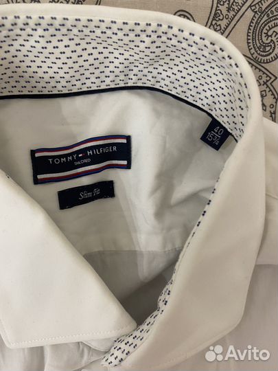 Tommy hilfiger рубашка белая