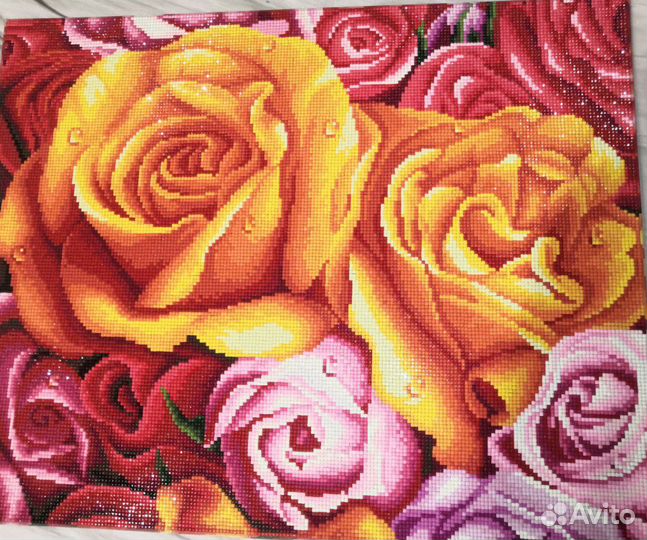 Картины, ручная работа, алмазная вышевка