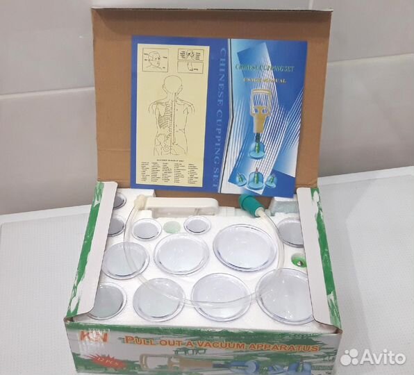 Массажные вакуумные банки 12шт. в упаковке