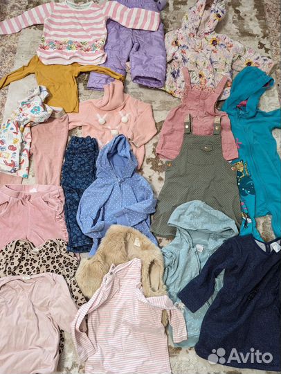 Вещи пакетом на девочку 80 86