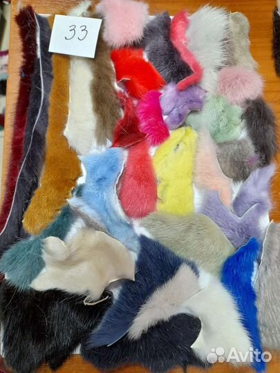 Норковый мех в наборах(для поделок)