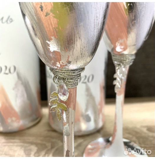 Набор свадебных бокалов,бутылок/свадебный набор