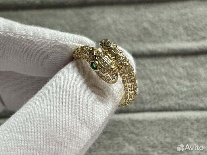 Кольцо bvlgari змея