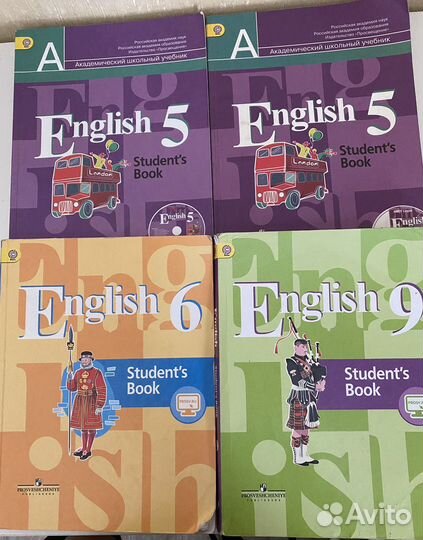 Учебник английского языка 5,6,7,9 Кузовлев
