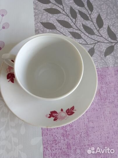 Чашка с блюдцем для кофе 10+10 шт