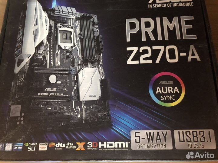 Материнская плата asus prime z270-A