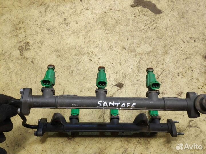 Топливная рампа на Hyndai Santa Fe classic