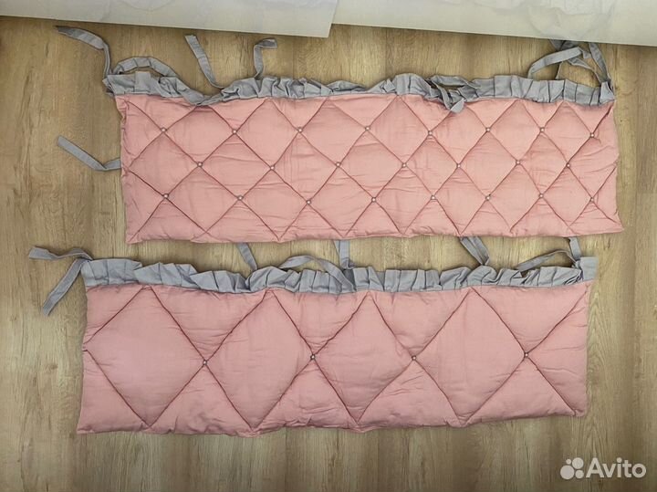 Бортики в кроватку для девочки