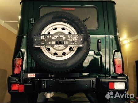 Калитка риф в штатный задний бампер УАЗ Хантер с п