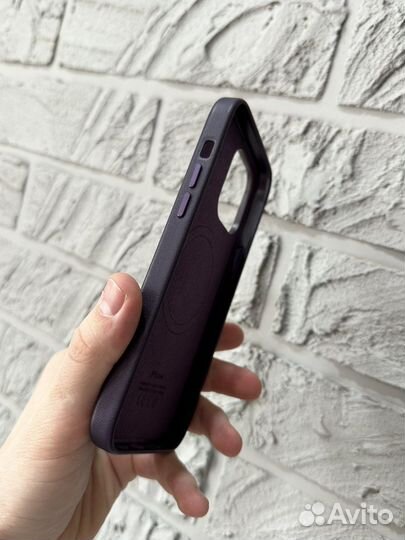 Кожаный чехол на iPhone 14 Pro Max MagSafe