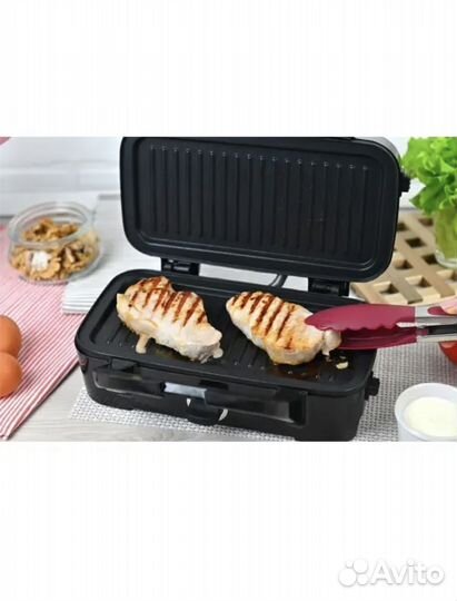 Электрогриль вафельница сэндвичница GF-085