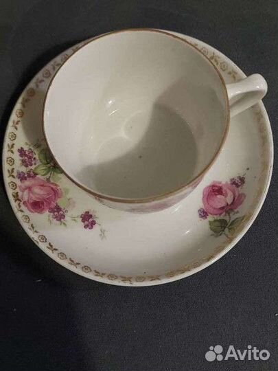 Чайная пара Мальва.ссср. Барановка. И Кузнецов