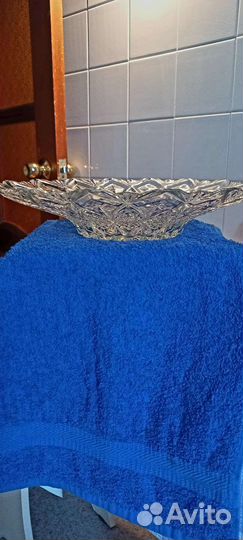 Шикарная, большая, Ваза для фруктов, (богема)