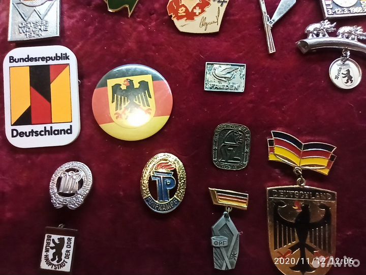 Значок Германия Гдр Фрг Австрия