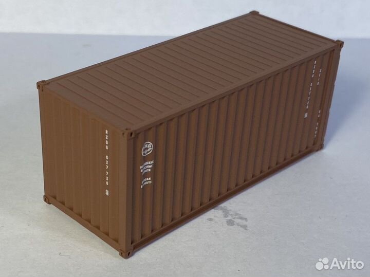1:87 Модель контейнера 20 футов ржд Евротрейн