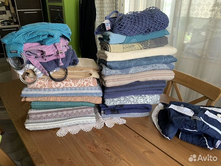 Слинги шерсть, лен, бамбук, хлопок