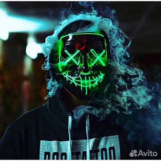 Неоновая маска судная ночь