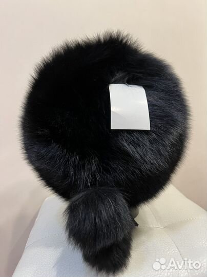 Шапка зимняя из меха песца новая