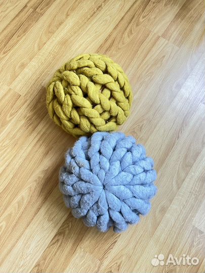 Декоративные подушки из шерсти мериноса 2 шт