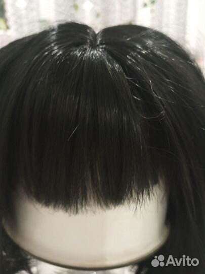 Парик черный с челкой каре