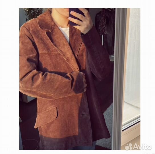 Пиджак замшевый винтажный