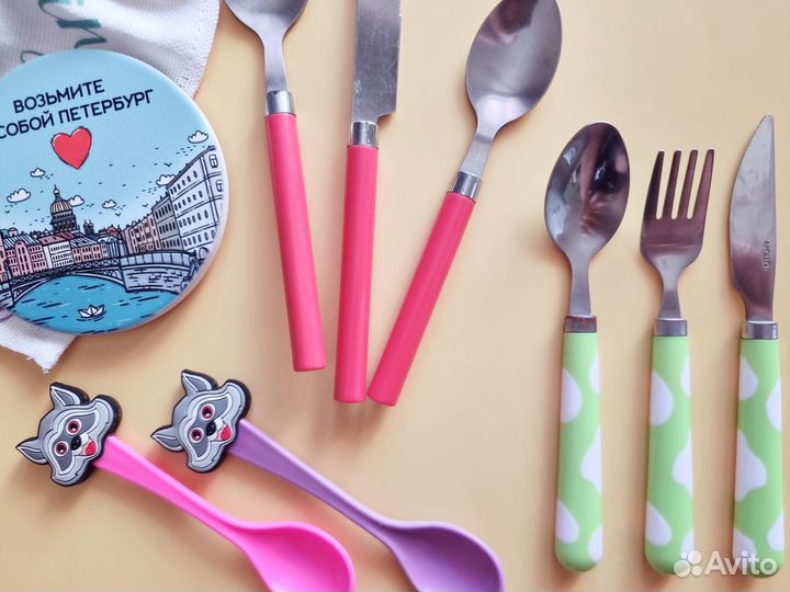 Набор детских столовых приборов б/у