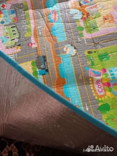 Термо коврик детский город 180*200