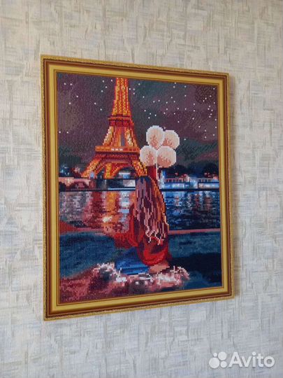 Картина, алмазная мозаика. Готовая