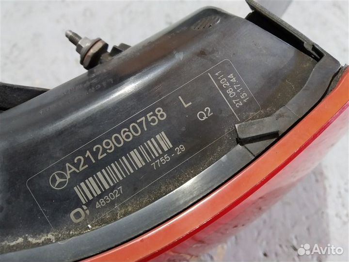 Фонарь задний левый Mercedes E-Class W212