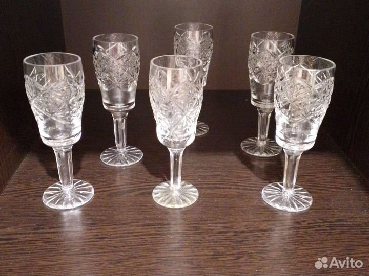 Хрусталь ссср,фужеры, стаканы, рюмки