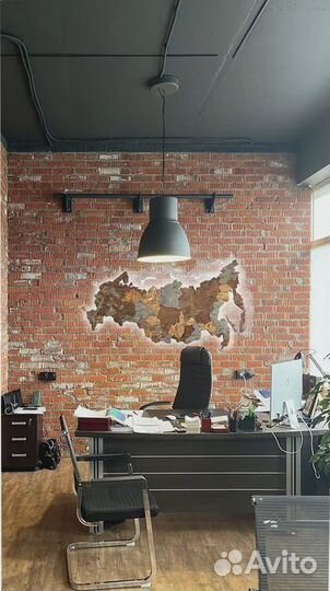 Деревянная карта России