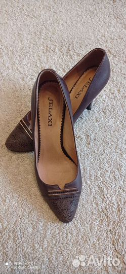 Туфли женские кожаные 40