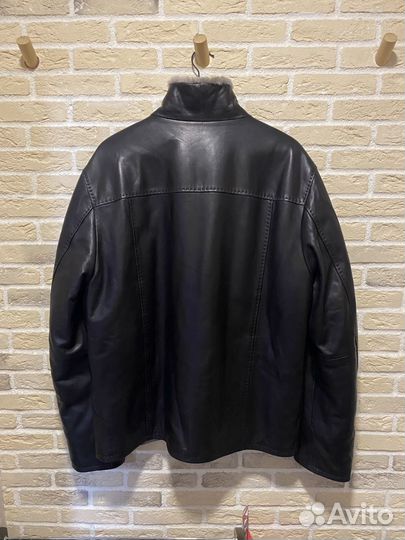 Кожаная куртка мужская зимняя